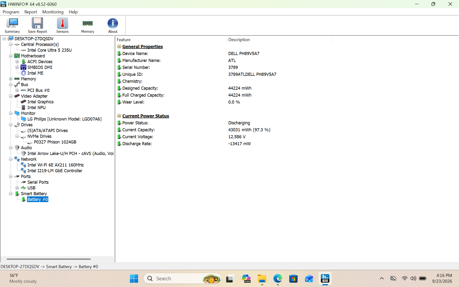 DELL Pro 14 PC14250 Laptop, 14" FHD+ 16:10, Ultra 5 235U, 16GB DDR5, 1TB SSD - Thumbnail 2