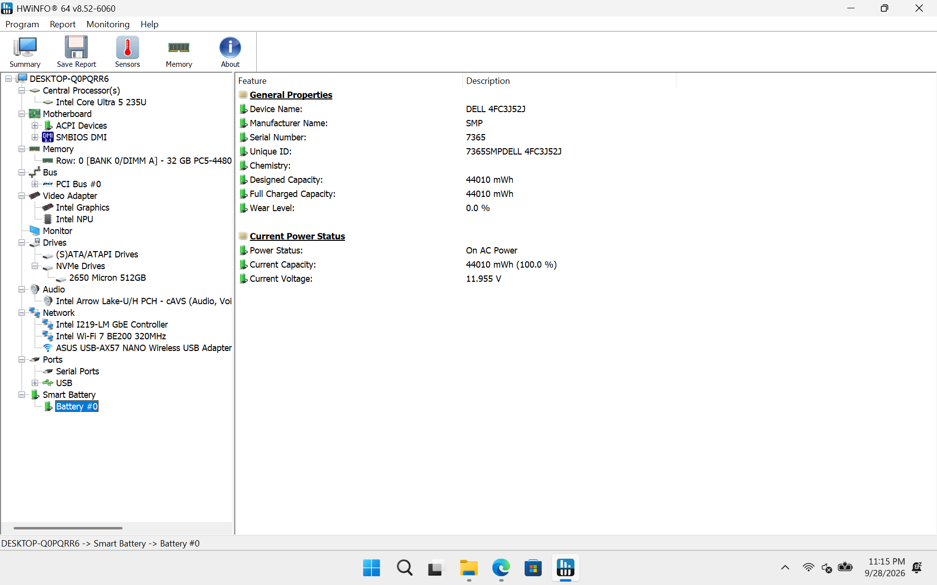 Dell Pro 16 PC16250 16" FHD+, Core Ultra 5 235U, 32GB DDR5, 512GB SSD - Thumbnail 2