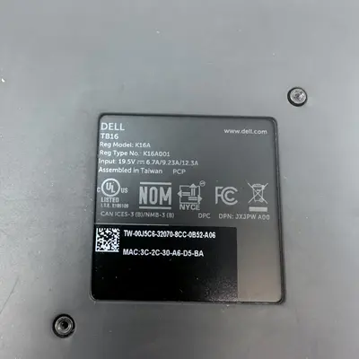 Dell TB16 K16A Thunderbolt Docking Station, HDMI USB-C USB 3.0, Dock Only - Thumbnail 5