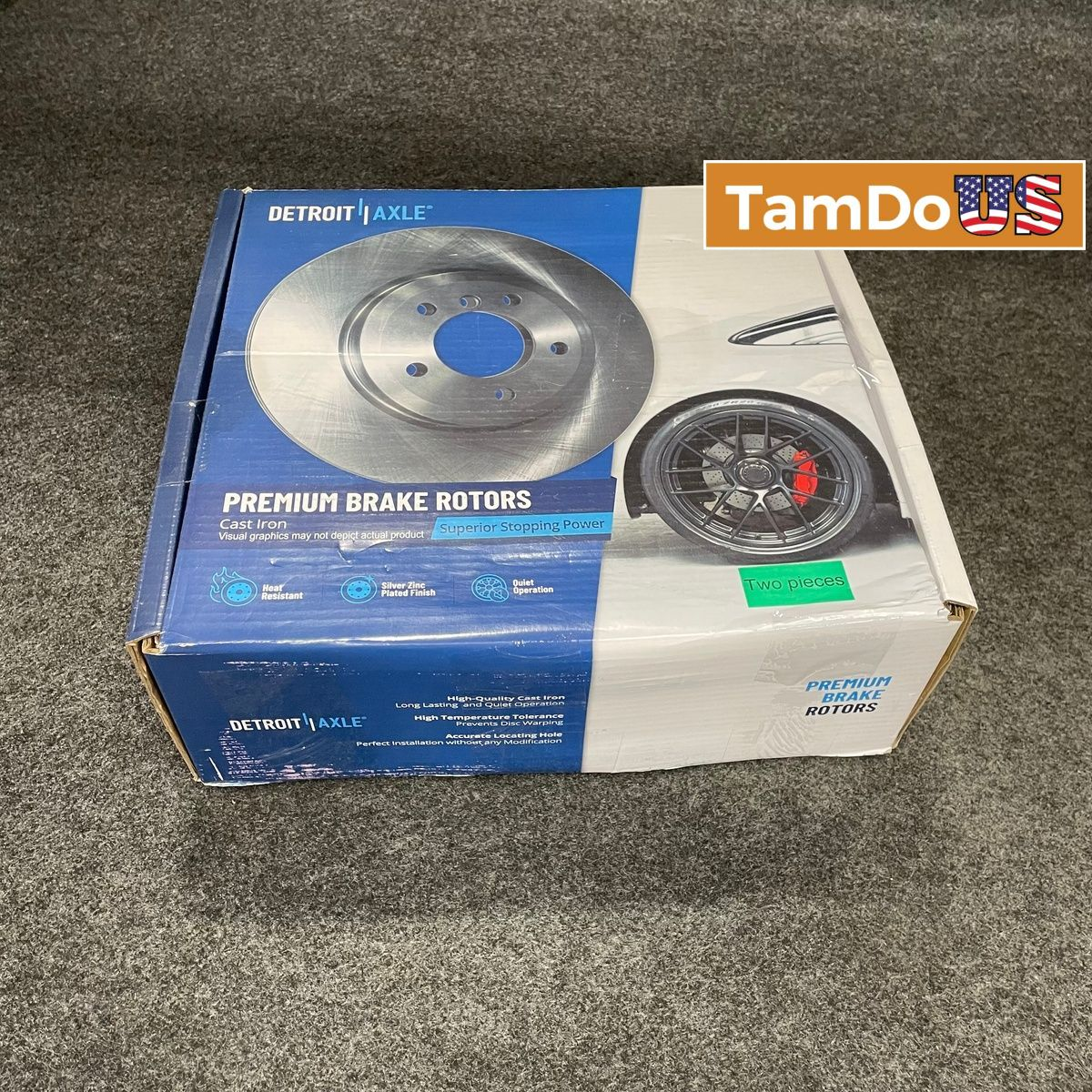 Detroit Axle R-31257 Premium Front Brake Rotors 2-Piece FOR Honda Civic Accord - Photo 1 - Real photo at TamDo.us