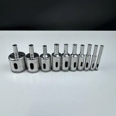 Diamond Tile Hole Saw Drill Bits Set, Ceramic Glass Porcelain Cutter Tool - Thumbnail 5
