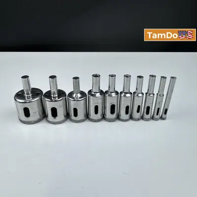 Diamond Tile Hole Saw Drill Bits Set, Ceramic Glass Porcelain Cutter Tool - Thumbnail 7