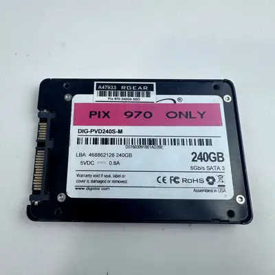 Digistor PIX 970 Only 240GB 2.5" SATA III SSD for Sound Devices DIG-PVD240S-M - Thumbnail 2