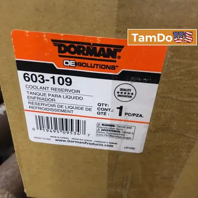 Dorman 603-109 Coolant Reservoir Overflow Tank Replacement - Thumbnail 1