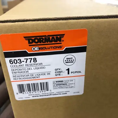 Dorman 603-778 Coolant Reservoir Overflow Expansion Tank - Thumbnail 1
