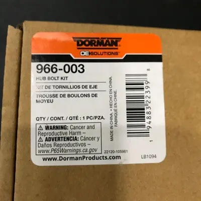 DORMAN 966-003 Wheel Hub Bolt For Select 15-20 Ford Models - Thumbnail 3