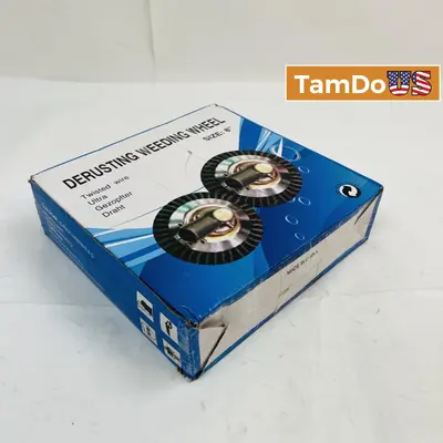 Dormant Derusting Weeding Wheel 8" Twisted Wire - New - Real photo at TamDo.us