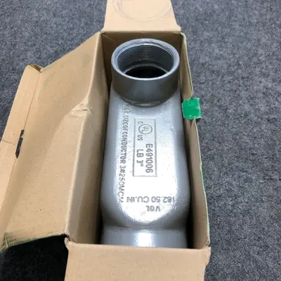 Dottie LL300CG 3" Threaded Conduit Body with Cover & Gasket - Thumbnail 2