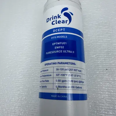 Drink Clear DCEPT Refrigerator Water Filter EPTWFU01 EWF02 Replacement (2-Pack) - Thumbnail 5