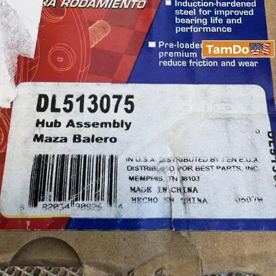 Duralast DL513075 Front Hub Bearing 5-Lug 5x100 Chrysler Dodge Non-ABS - New - Real photo at TamDo.us