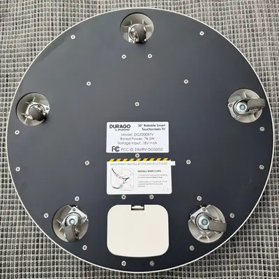 DuraPro DuraGo 32" Smart TV Replacement ROUND BASE Unit DG3200RTV (No Pole) - Thumbnail 2