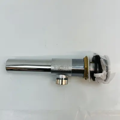 Eastman Pop up Sink Drain with Overflow Chrome Brass Spring Filter - New - Real photo at TamDo.us