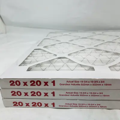 Eco-Aire 20X20X1 MERV 11 Pleated Air Filter (3 Pack) - Thumbnail 1