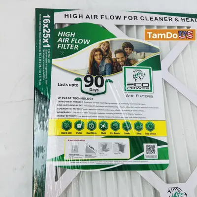 ECO POWER 16x25x1 Air Filter - New - Real photo at TamDo.us