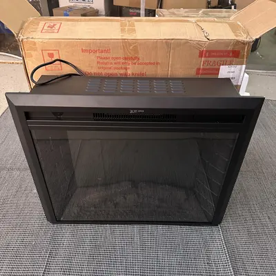 EdenDirect 30.51-in W Black Wall-Mount LED Fireplace - Thumbnail 10