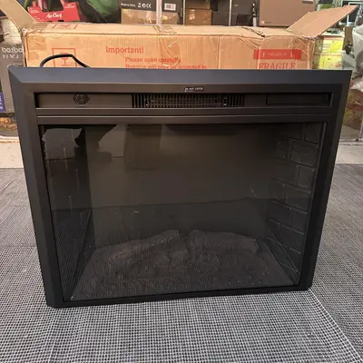EdenDirect 30.51-in W Black Wall-Mount LED Fireplace - Thumbnail 7