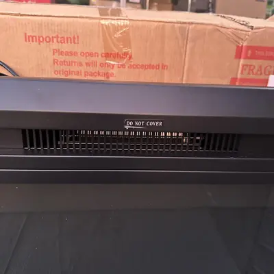 EdenDirect 30.51-in W Black Wall-Mount LED Fireplace - Thumbnail 5