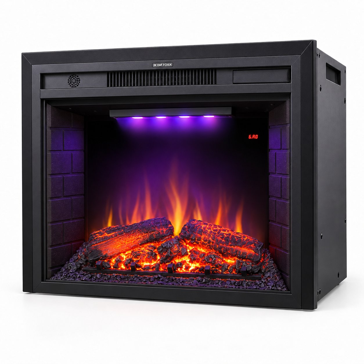 EdenDirect 30.51-in W Black Wall-Mount LED Fireplace - Photo 1 - Real photo at TamDo.us