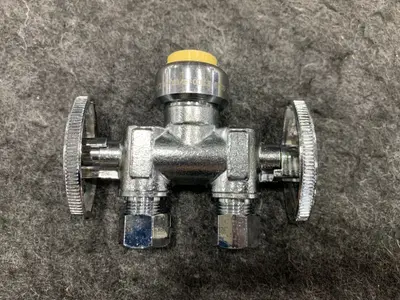 Efield-Hoger 42842A-2 Push-Fit Double Outlet Angle Stop Valve - Thumbnail 5