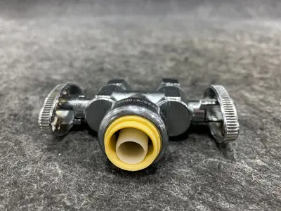 Efield-Hoger 42842A-2 Push-Fit Double Outlet Angle Stop Valve - Thumbnail 6