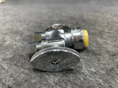 Efield-Hoger 42842A-2 Push-Fit Double Outlet Angle Stop Valve - Thumbnail 7