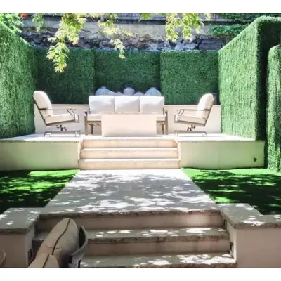 Ejoy Artificial Boxwood Hedge Panel 120" x 40" UV Protected Green - Thumbnail 8
