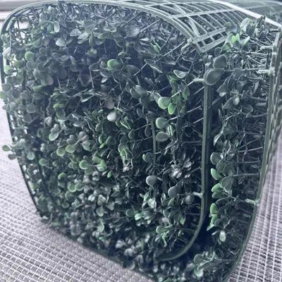 Ejoy Artificial Boxwood Hedge Panel 120" x 40" UV Protected Green - Thumbnail 3