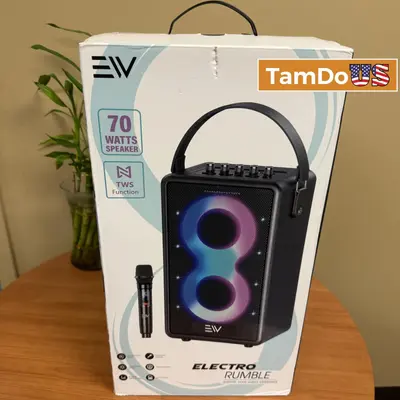 Electro Rumble Portable Bluetooth Speaker 70W w/ Microphone & TWS Party Speaker - Thumbnail 1
