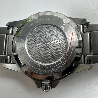 Emporio Armani AR11698 World Explorer Solar Green Dial Stainless Steel Men Watch - Thumbnail 7