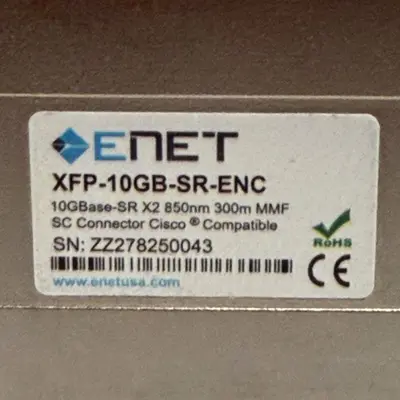 ENET XFP-10GB-SR-ENC 10GBASE-SR 850nm 300m MMF SC Connector - Thumbnail 4