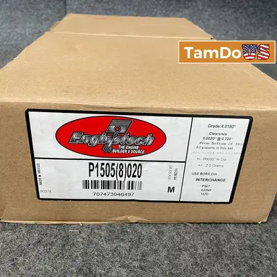 Enginetech P1505(8)020 Piston Set, 0.020" Oversize, Engine Rebuild Kit - Thumbnail 1