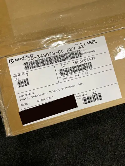 Engtek Plate Tensioner Pulley F5-343073-00 REV A2 OEM Part - Thumbnail 3