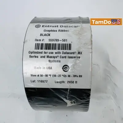 Entrust Datacard 559789-501 Premium Black Ribbon for MX Series & Maxsys - Thumbnail 5