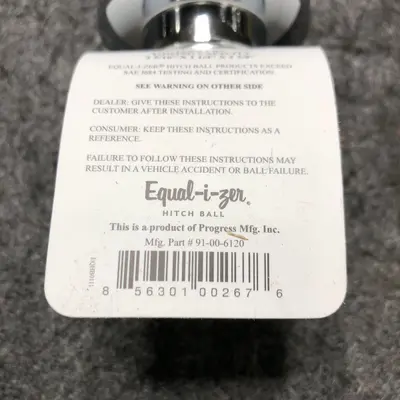 Equal-i-zer 2-5/16 Inch Hitch Ball With 12,000 LBS Towing Capacity - Thumbnail 4