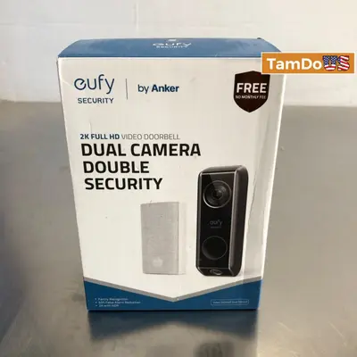eufy Dual Camera Smart Video Doorbell + Chime 2K HDR Security Cam work w/ Alexa - Thumbnail 8