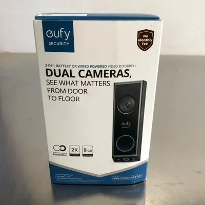 eufy Security Video Doorbell E340 2K Wireless Dual Cameras Color Night Vision - Thumbnail 2