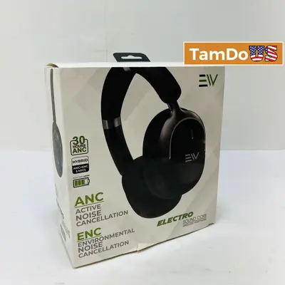 EV Electro Sound Core ANC Wireless Headphones 40mm Drivers 45H Battery - Thumbnail 1