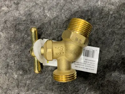 Lot of 2 Everbilt 3/4" Brass Hose Bibbs – MIP x MHT - Thumbnail 2