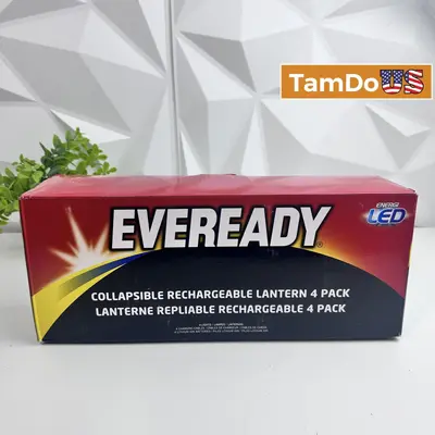 EVEREADY Collapsible Rechargeable LED Lantern 4-Pack - Thumbnail 1