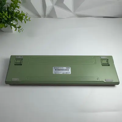 EWEADN V20 Retro Typewriter Mechanical Keyboard Round Keycaps Volume Knob Green - Thumbnail 10