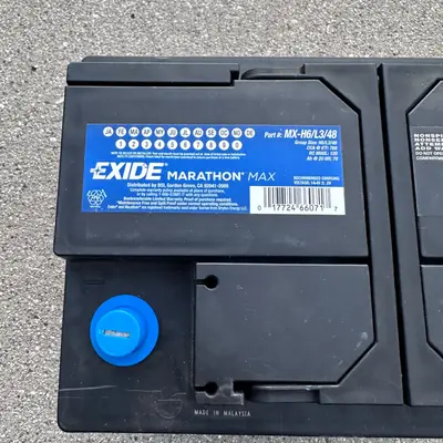 Exide Marathon Max AGM Battery H6 L3 48 MX-H6/L3/48 760 CCA 70Ah Auto SUV Truck - Thumbnail 5