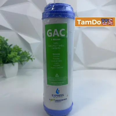 Express Water FLTGAC0501 GAC Coconut Shell Carbon 5 Micron Filter Replacement - Thumbnail 1