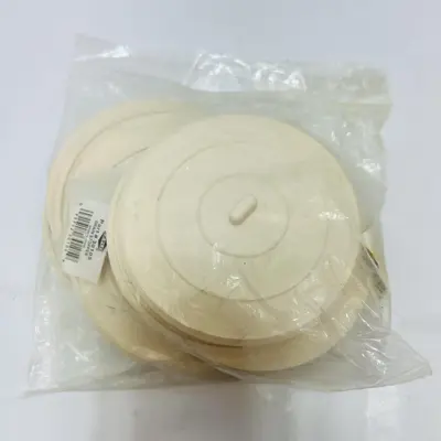 EZ-FLO 30105 Drain Stopper 5" Diameter White Rubber - Thumbnail 1