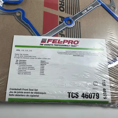 Fel-Pro TCS 46079 Crankshaft Front Seal Set Timing Cover Gasket Opel 2.0 2.2 2.4 - Thumbnail 2