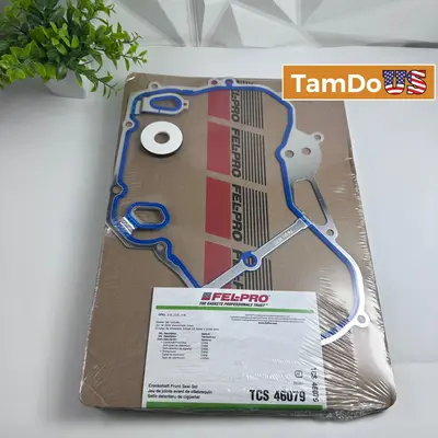 Fel-Pro TCS 46079 Crankshaft Front Seal Set Timing Cover Gasket Opel 2.0 2.2 2.4 - Thumbnail 1