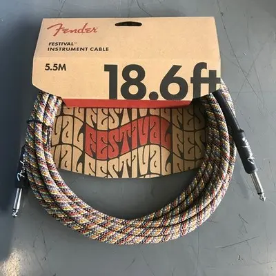 Fender Festival Instrument Cable 18.6ft 5.5M Straight to Straight Guitar Cable - Thumbnail 4