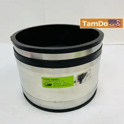 Fernco 1006-66RC 6" Concrete to 6" CI or PL Sewer Pipe Coupling - Thumbnail 1