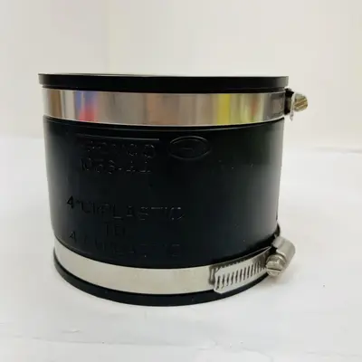 FERNCO 1056-44 Flexible Coupling 4" x 4" Cast Iron, PVC, ABS Pipe Connector - Thumbnail 3