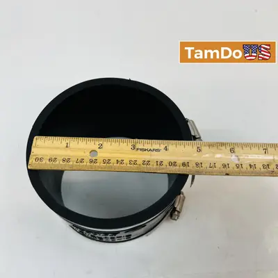 FERNCO 1056-44 Flexible Coupling 4" x 4" Cast Iron, PVC, ABS Pipe Connector - Thumbnail 1