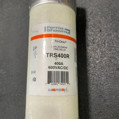 Ferraz Shawmut Mersen Tri-Onic TRS400R Class RK5 Fuse 400 Amp 600VAC/DC TRS 400R - Thumbnail 3